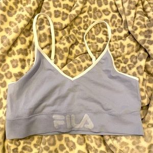 Baby blue Fila sports bra size large